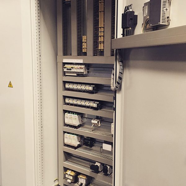 Industrial control cabinet assembled in the factory